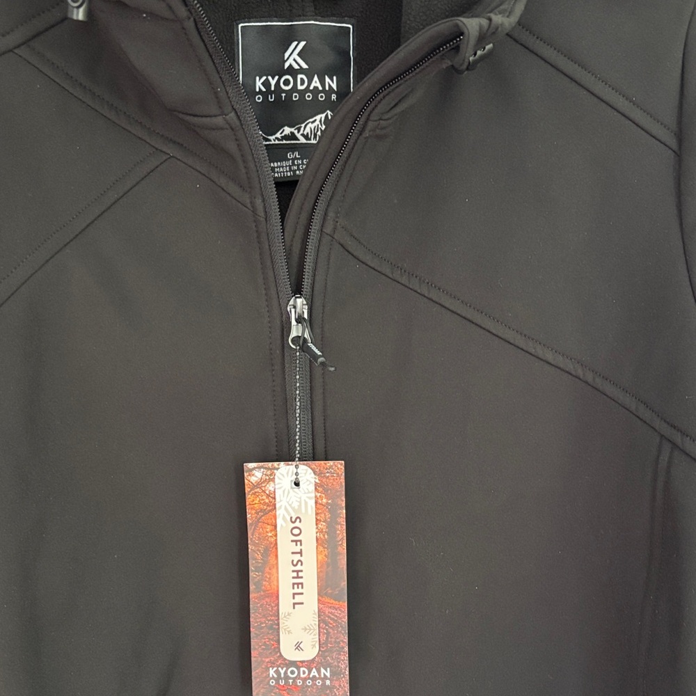 Kyodan Black Hooded Performance Softshell Jacket … - image 2